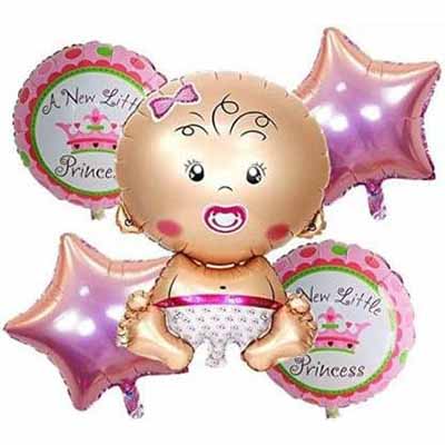 Personalized Baby Shower Balloon Ring Decor