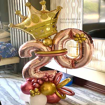 Sparkling Crownny Balloon Bouquet