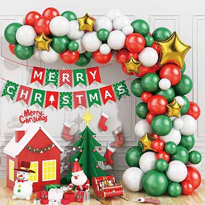 Simple Christmas Balloon Decoration 