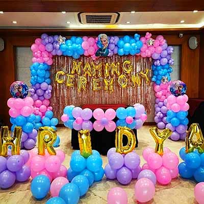 Pastel Theme Naming Ceremony Decoration