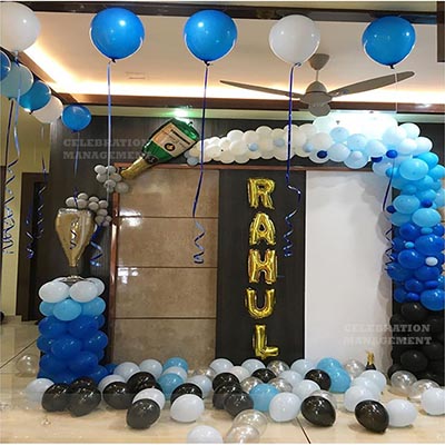 Cheers Champagne Birthday Decor