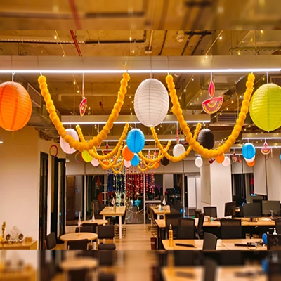 Festive Diwali Decoration for Office