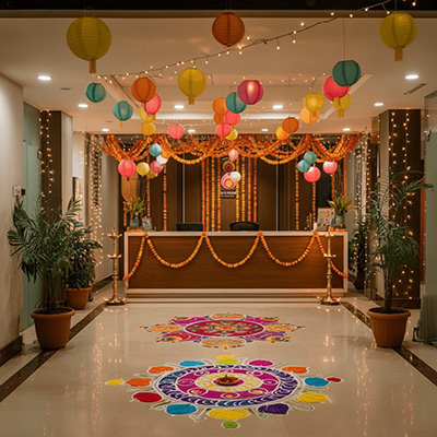 Diwali Decoration for Office Reception