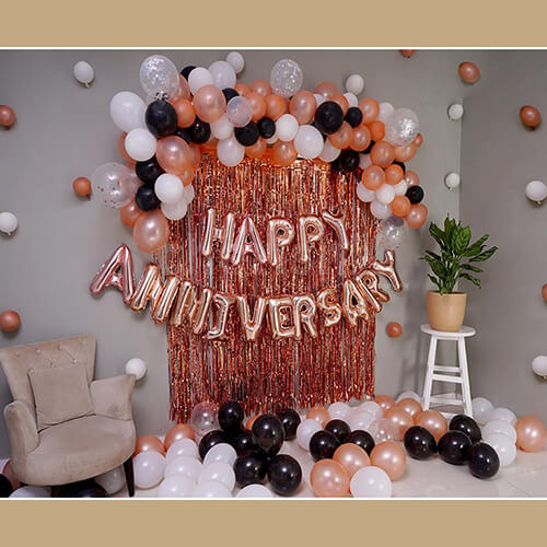Curtain Anniversary Decoration