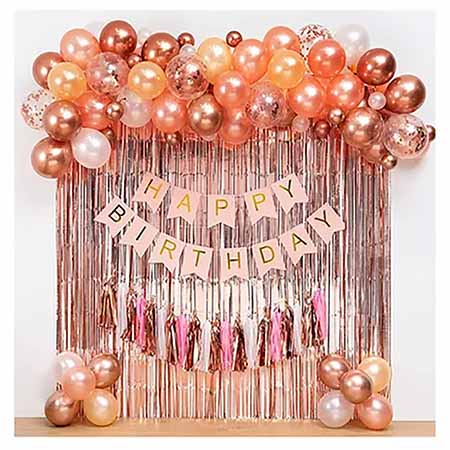 Rose Gold Balloon Wall Decoration
