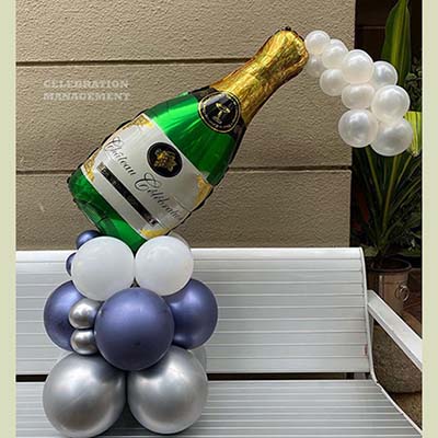 Champagne Balloon Bouquet