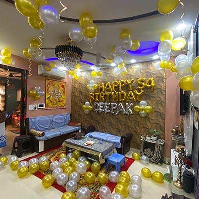 Balloon Decoration for Birthday at Home