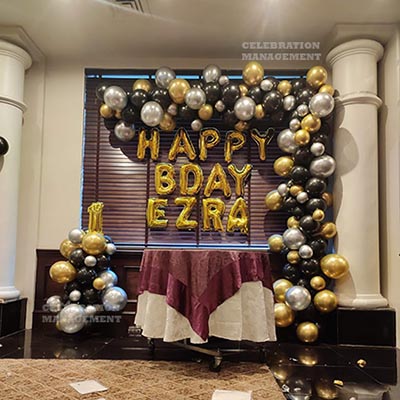 Glorious First Birthday Decoration at Home