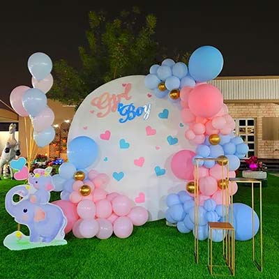 Personalized Baby Shower Balloon Ring Decor