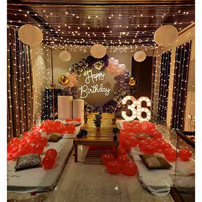 Rooftop Terrace Party Decorations