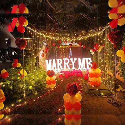 Couple dreamy Proposal Decoration