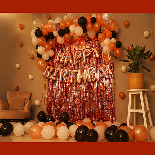 Rose Gold Birthday Wall Decoration