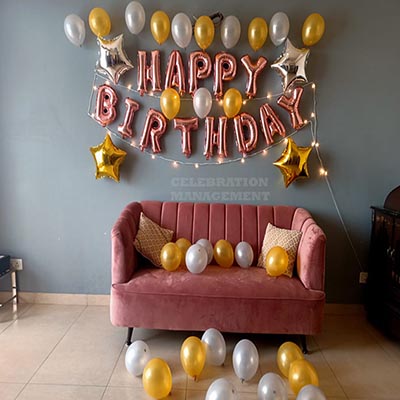 Simple Classy Birthday Decoration