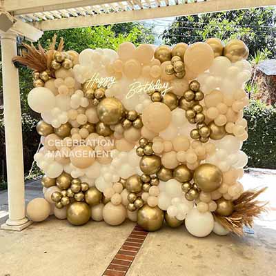 Birthday Balloon Wall Decoration