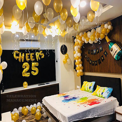 Cheers Champagne Birthday decoration
