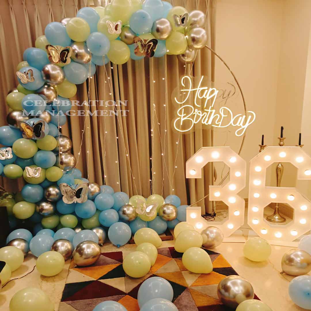 Lightening Balloon Ring Decor 