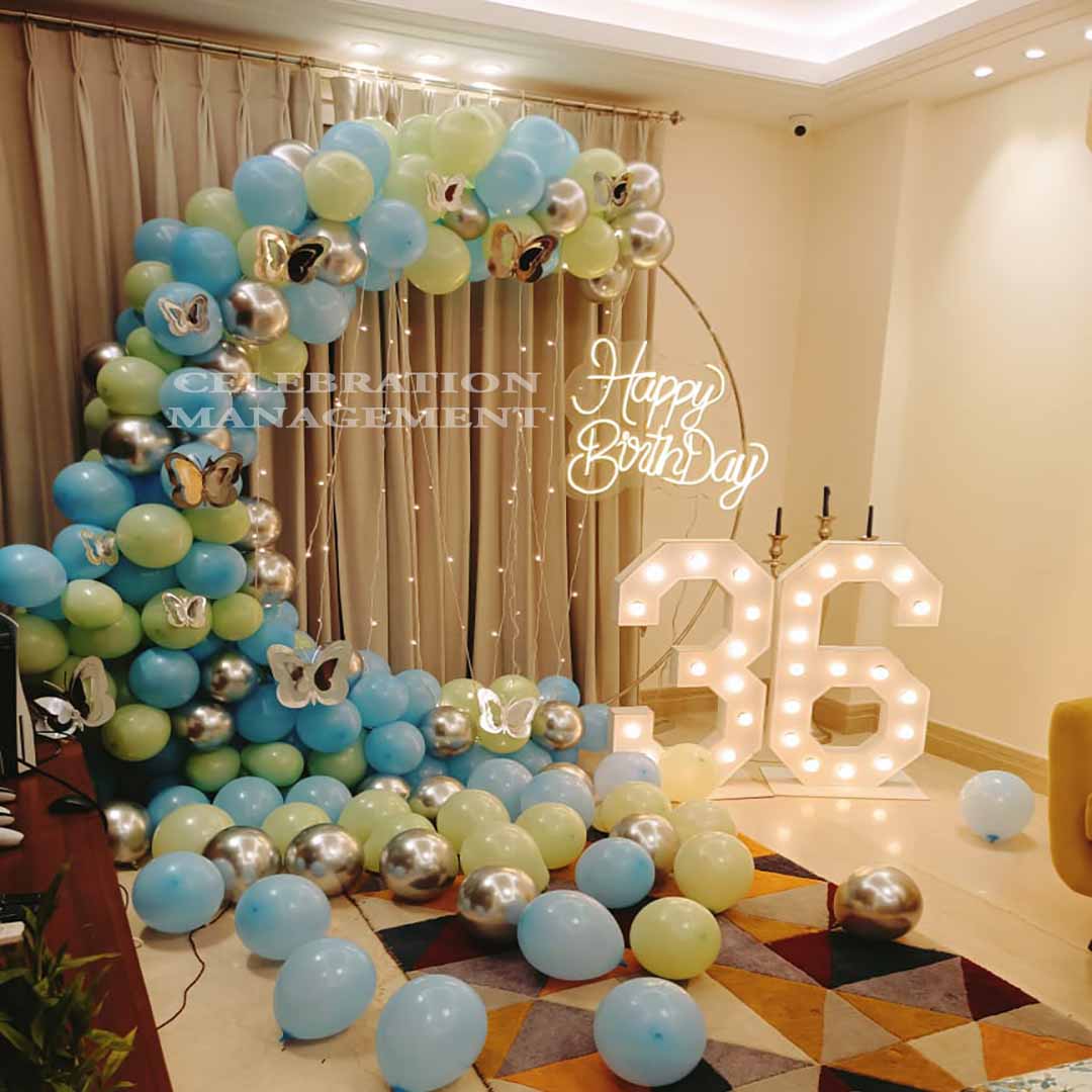 Lightening Balloon Ring Decor 