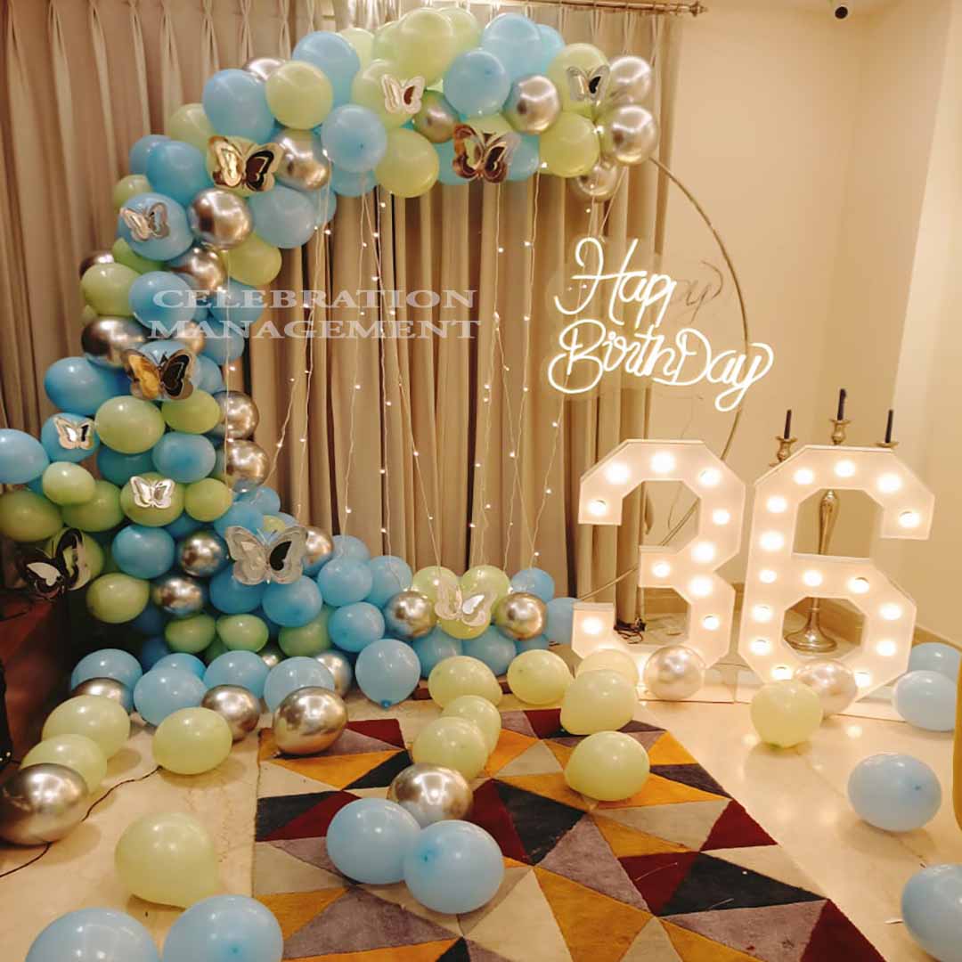Lightening Balloon Ring Decor 