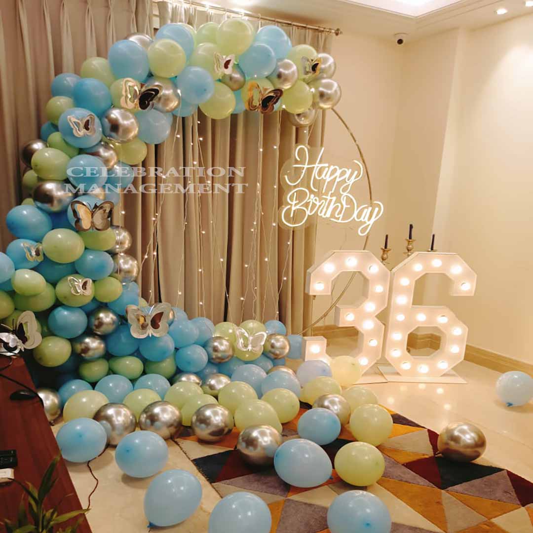 Lightening Balloon Ring Decor 