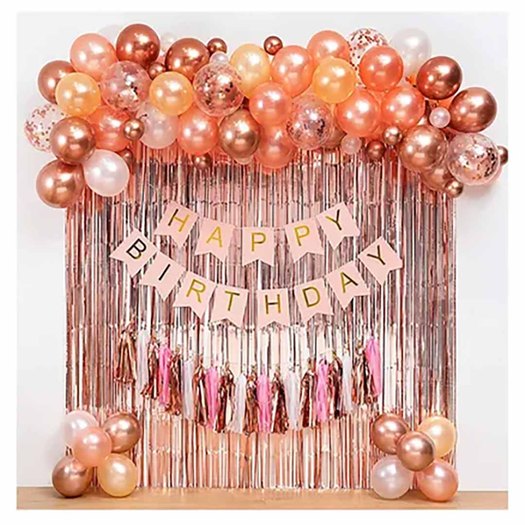 Rose Gold Balloon Wall Decoration