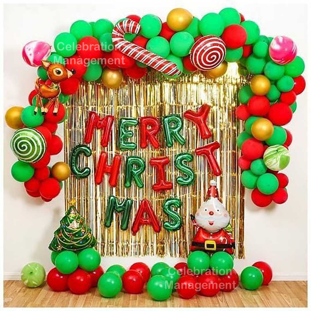 Merry Christmas Balloon Decoration
