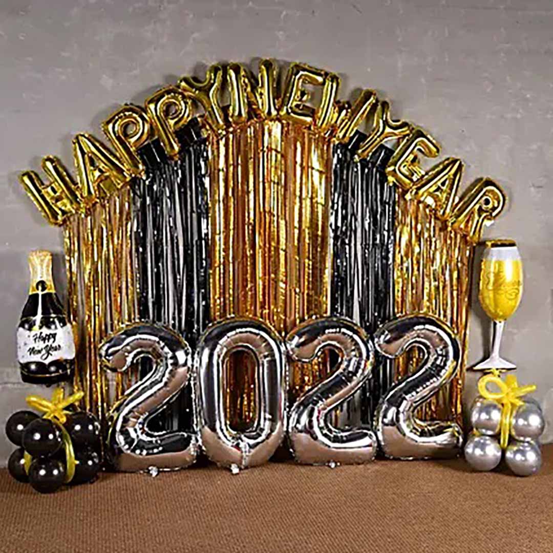New Year Theme Balloon Decor 