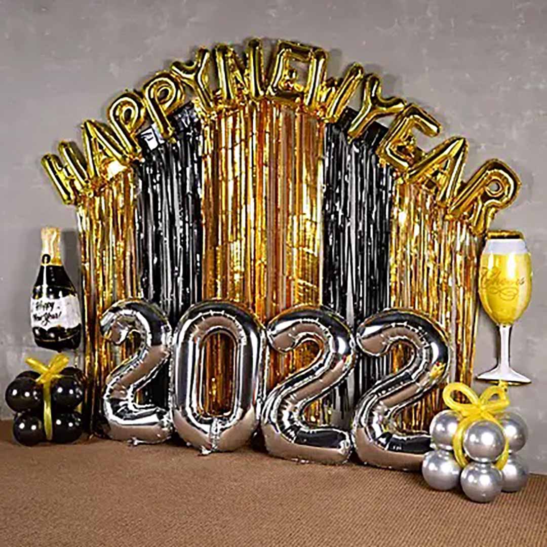 New Year Theme Balloon Decor 