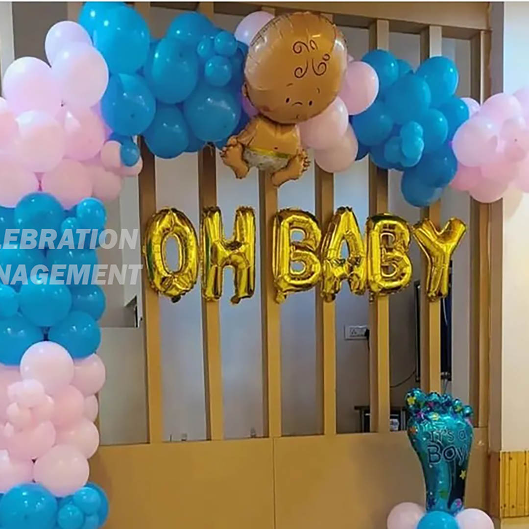 Oh Baby Balloon Decoration at Home