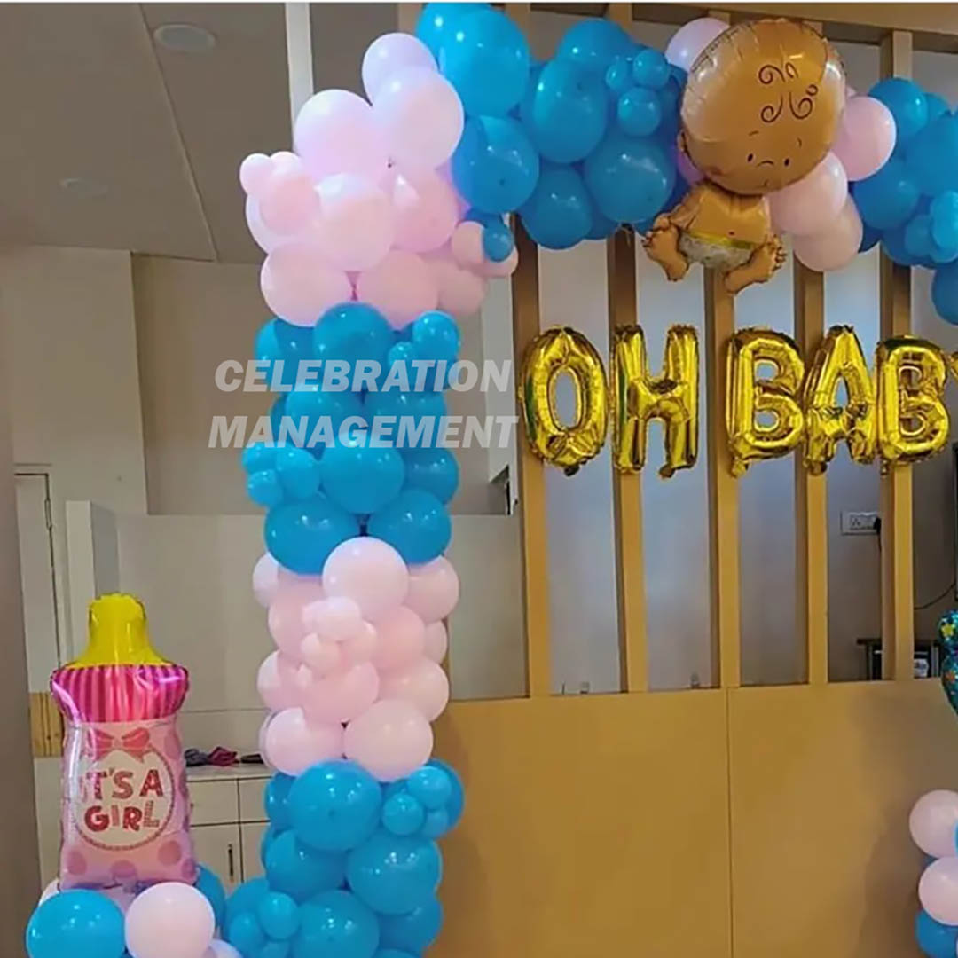 Oh Baby Balloon Decoration at Home