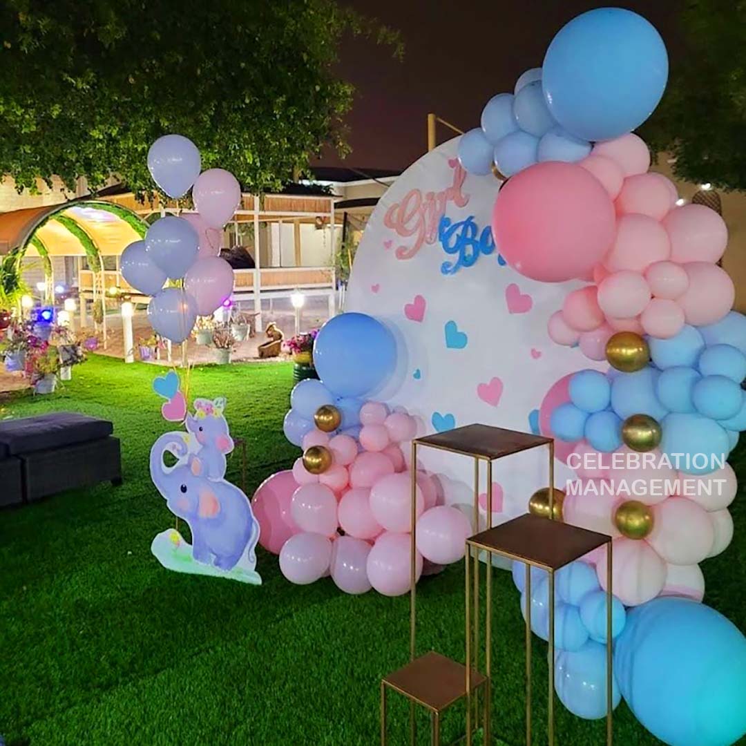 Personalized Baby Shower Balloon Ring Decor