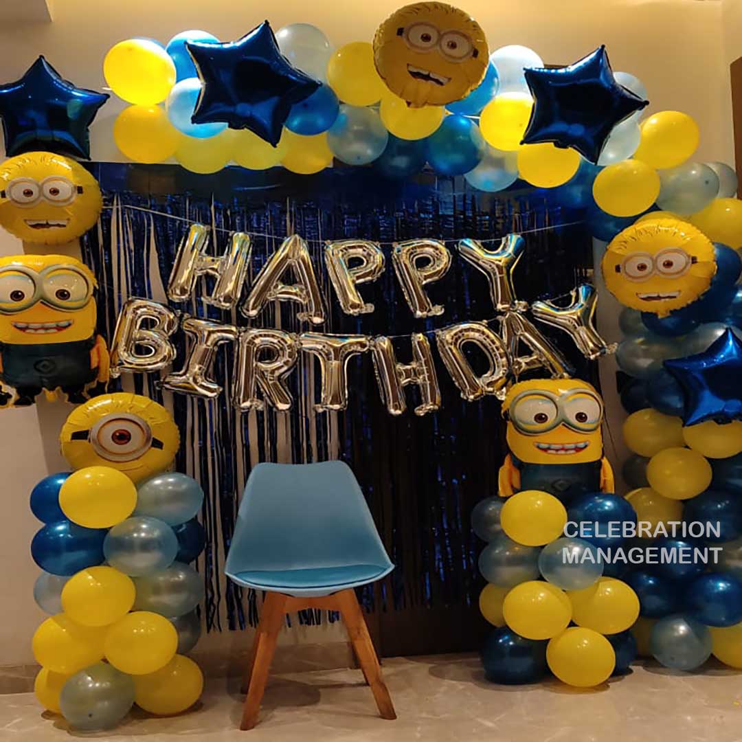 Minion Theme Balloon Decotion