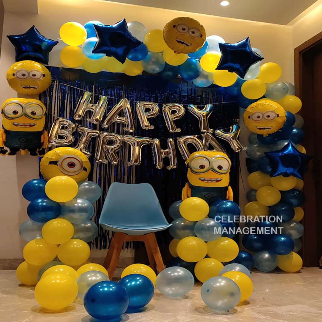 Minion Theme Balloon Decotion