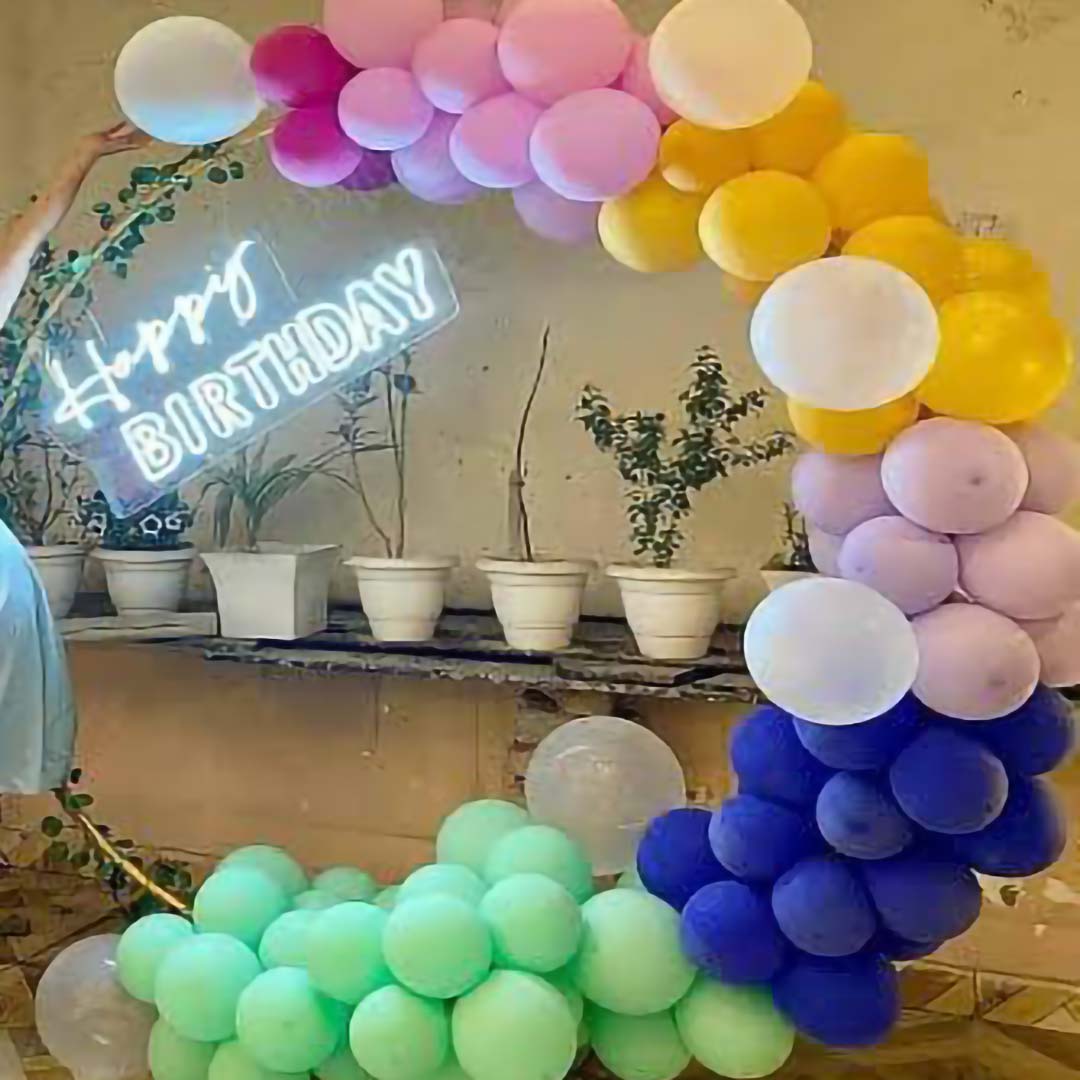 Ring Lighting Decoration on Terrace