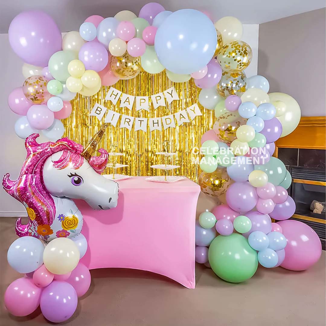 Unicorn Themed Party Backdrop