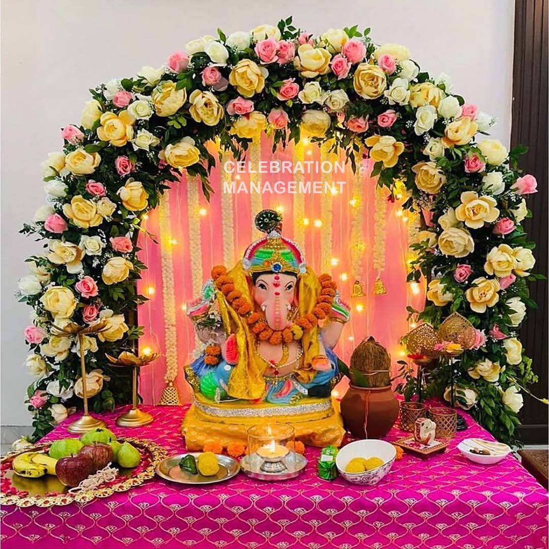 Decoration for Vinayaka Chaturthi