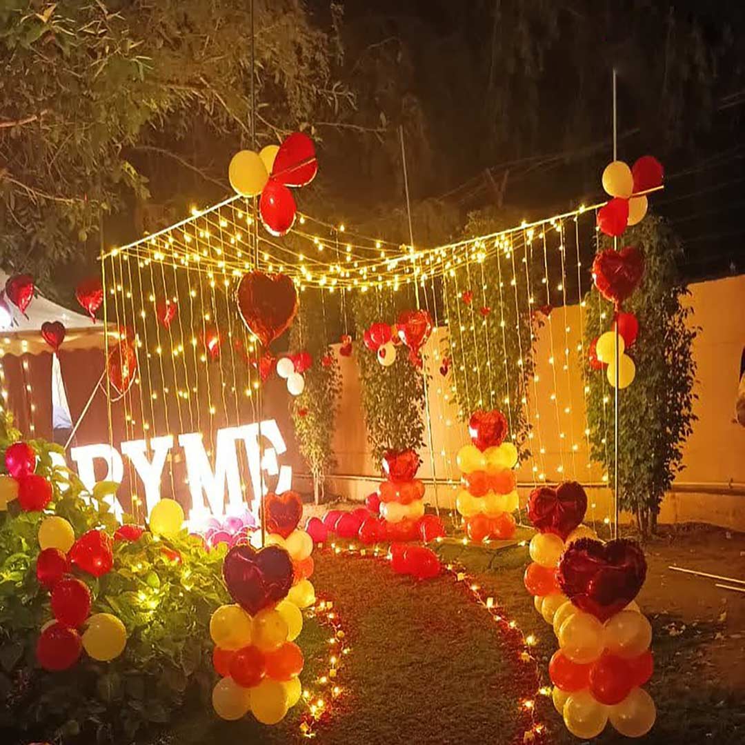 Couple dreamy Proposal Decoration