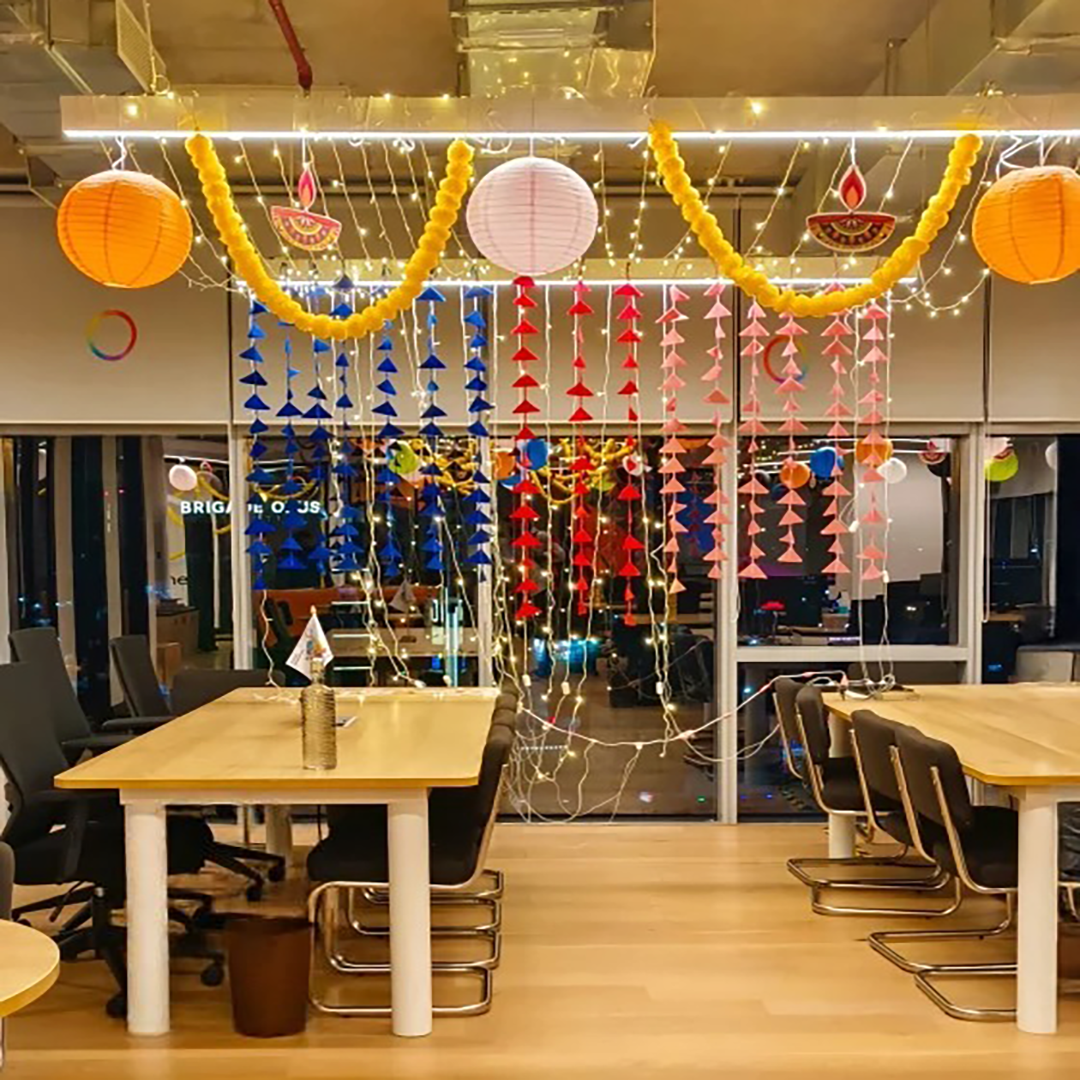Festive Diwali Decoration for Office