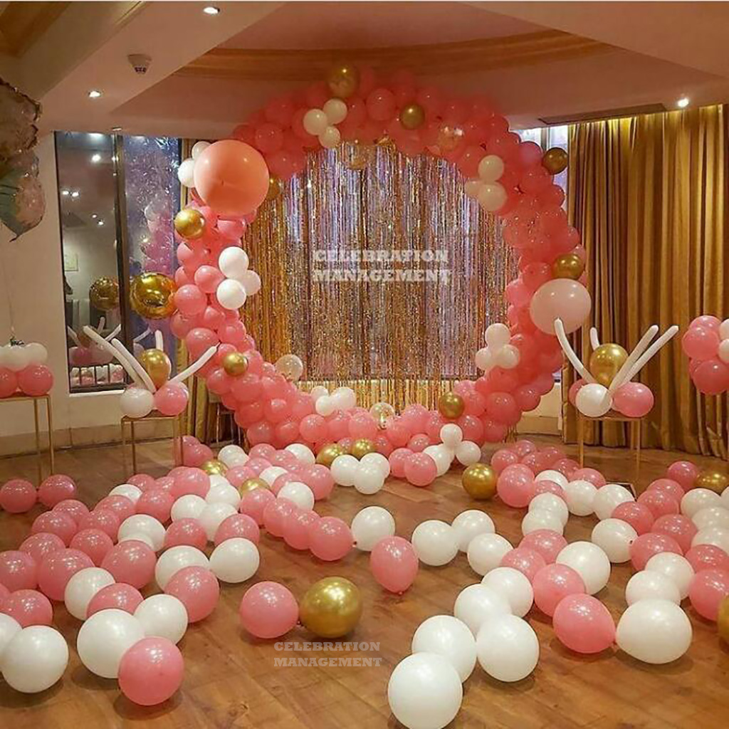 Pastel Balloon Ring Decoration