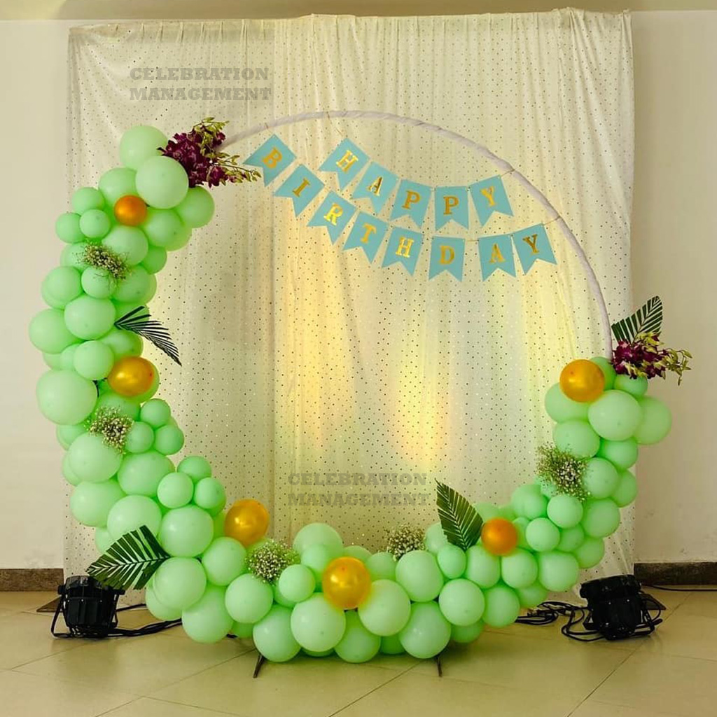 Beautiful Birthday Balloon Ring Decor