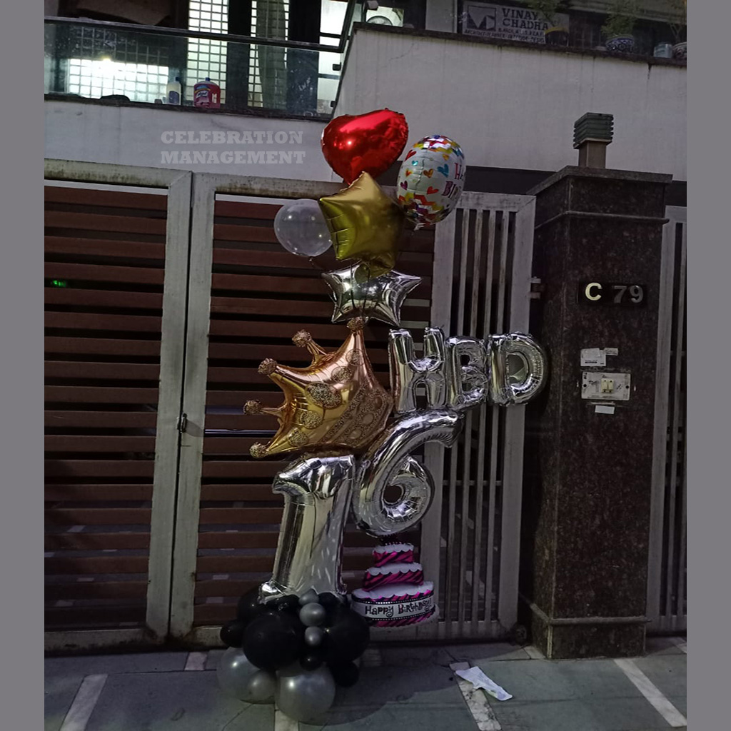 16th Birthday Balloon Bouquet