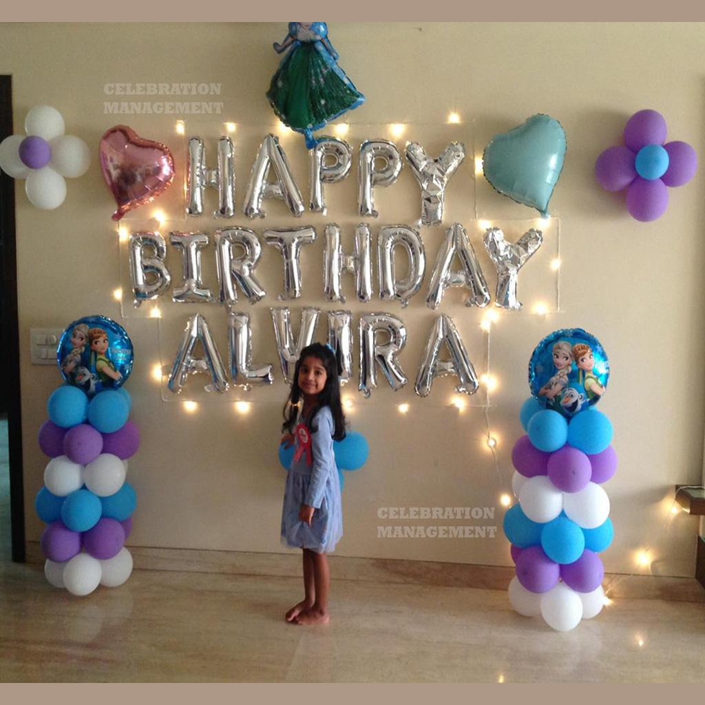 Frozen Theme Alvira Birthday Deciration