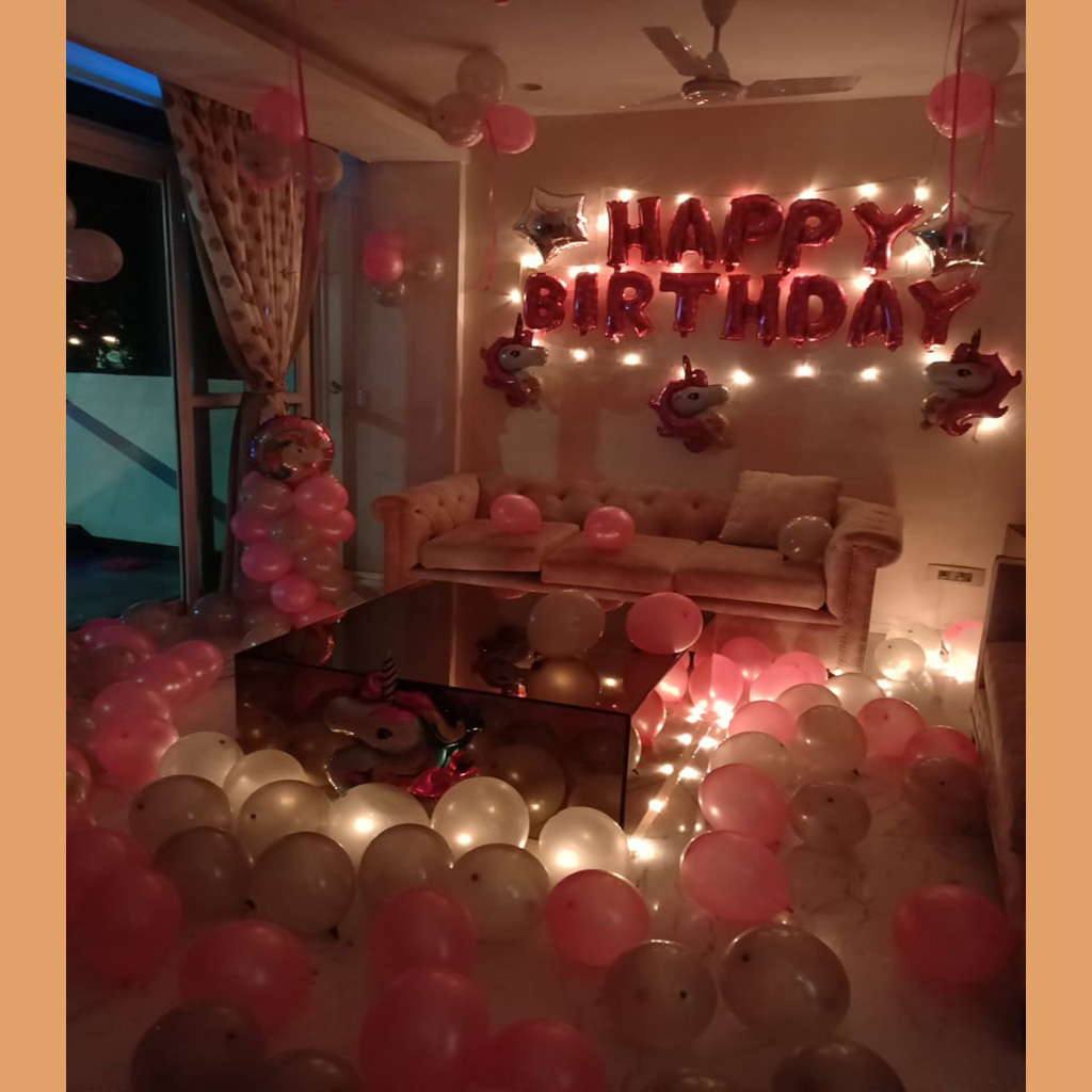 Unicorn Lightening Birthday Decoration