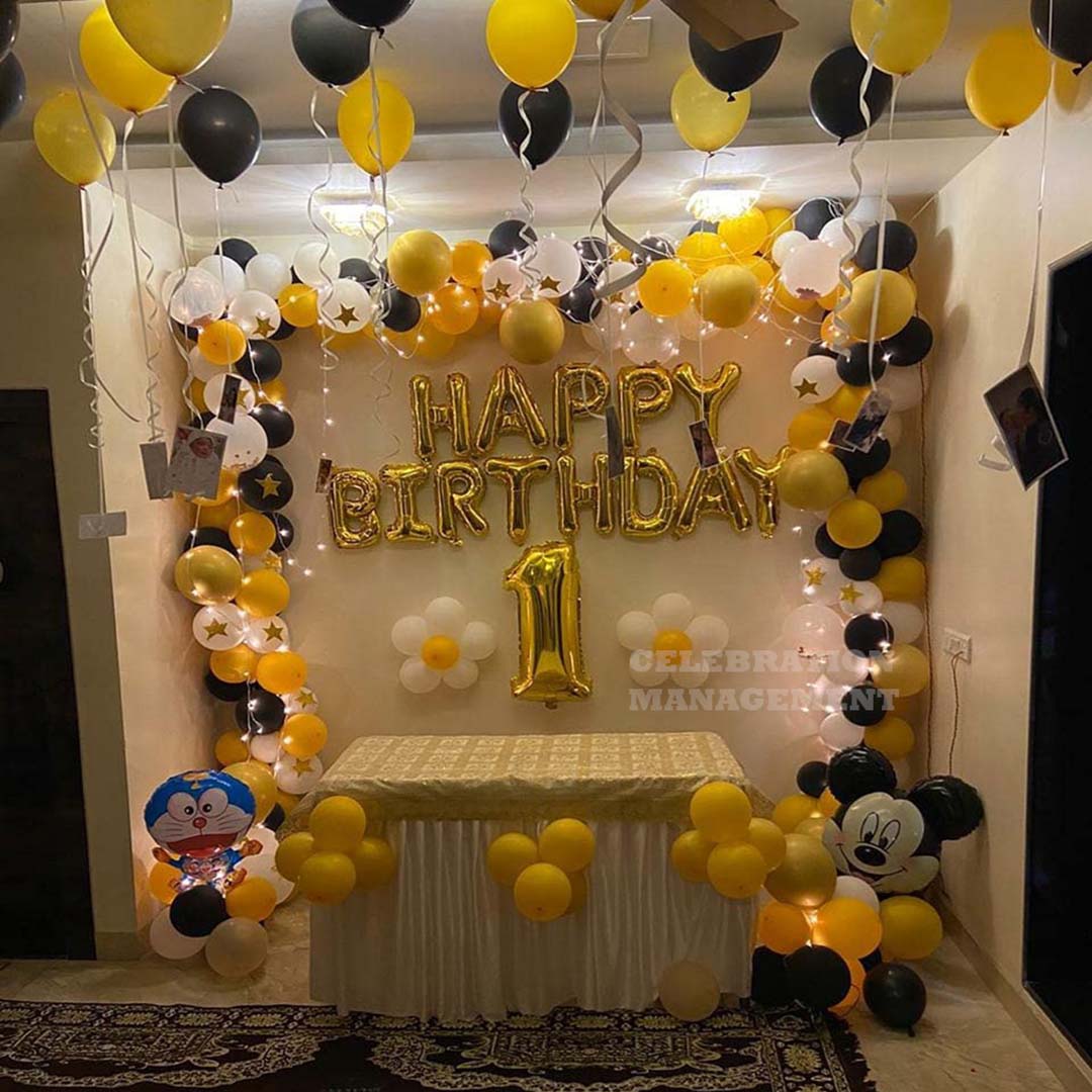Magical First Birthday Decoration at Home